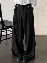 Men's Ribbon Patchwork Design Casual Pant SKUL43890