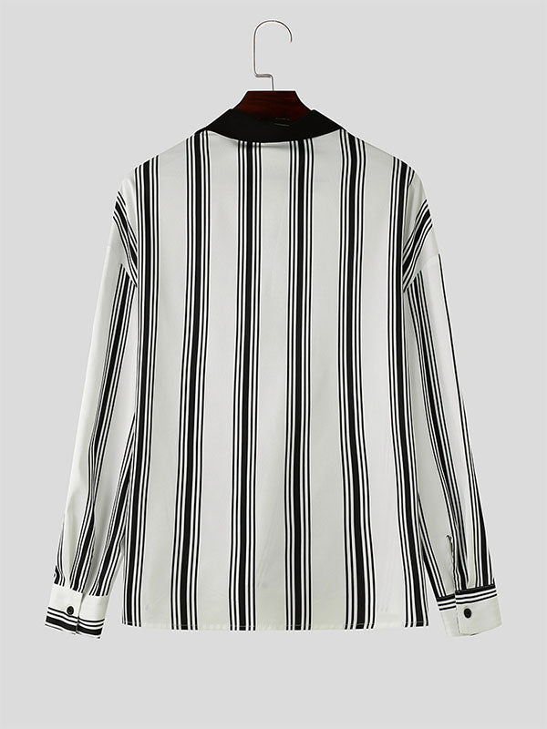 Mens Striped Long Sleeve Shirt SKUK76114