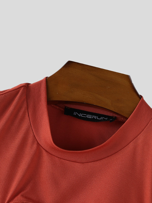 Men's Cut Cropped Sleeveless T-Shirt SKUL21584