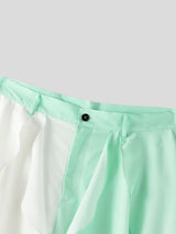 Men's Ruffle Patchwork Gradient Casual Pant SKUL31782