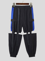 Mens Webbing Color Block Cut-Out Pant SKUK72756