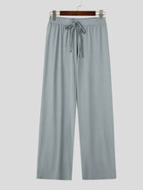 Men's Athletic Minimalist Yoga Meditation Low-Rise Drawstring Flared Bootcut Pant SKUL83952