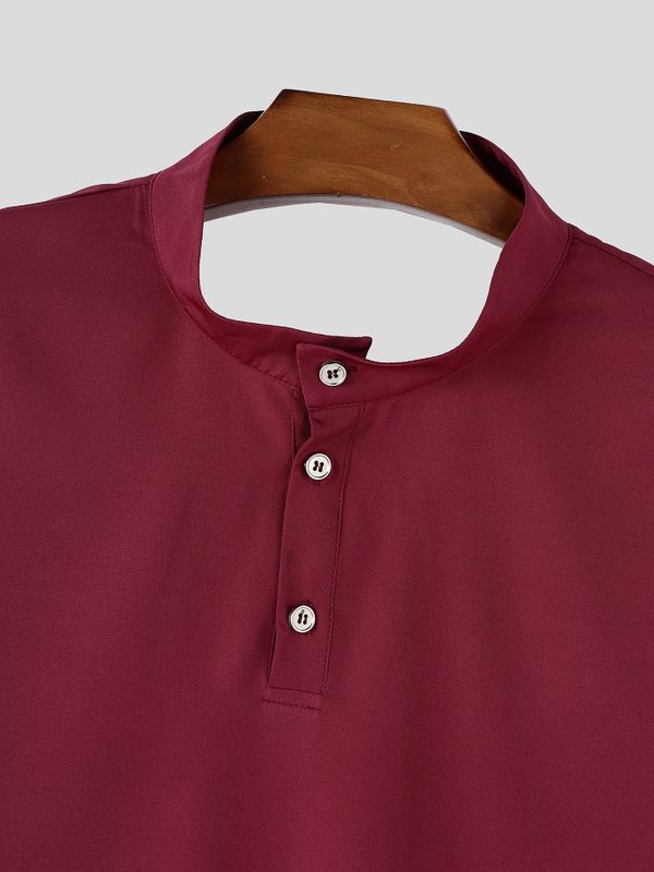 Men's Deconstructed Backless Long Sleeve Shirt SKUL55299