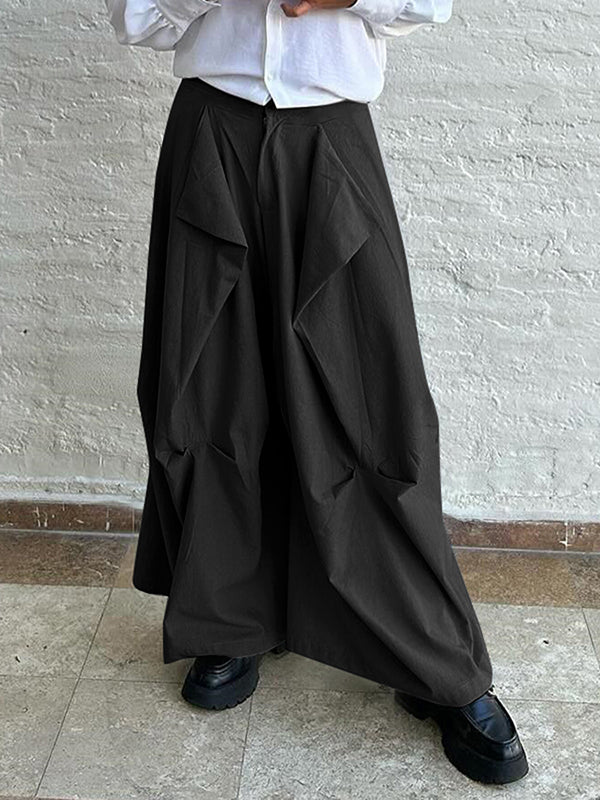 Mens Deconstruction Design Casual Wide Leg Pants SKUK45520