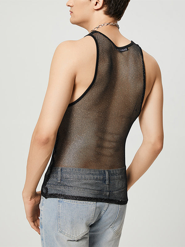 Mens Mesh Sleeveless Vest SKUJ16465