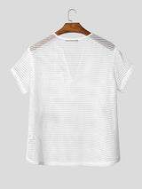 Mens Sheer Mesh Short Sleeve T-Shirt SKUL19006