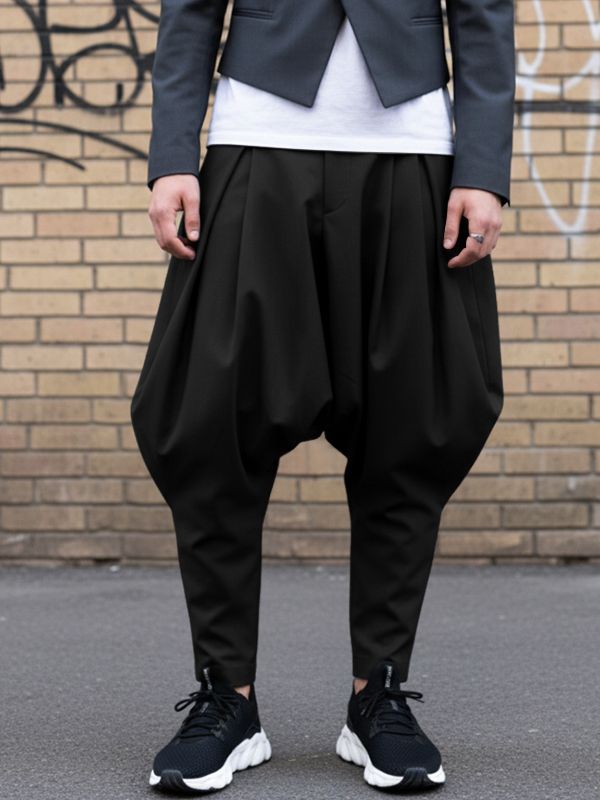 Men's Solid Color Casual Harem Pant SKUL50072