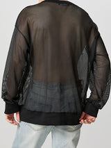 Mens Digital Print Textured Long-Sleeve T-Shirt SKUK78374