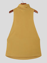 Men's Minimalist High Neck Casual Tank SKUL26220