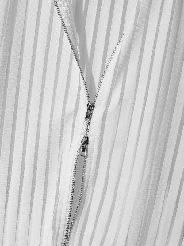 Men's Sheer Striped Zip Up Tank SKUL55297