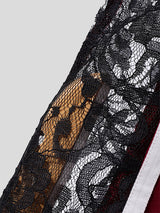 Men's Fun Print Lace Patchwork Bodysuit SKUL21288