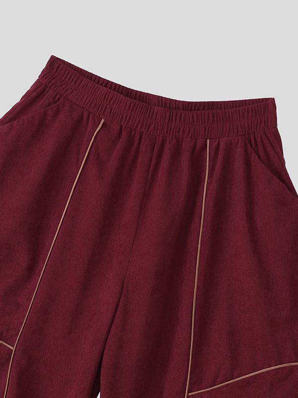 Men's Contrast Line Design Loose Pant SKUL48733