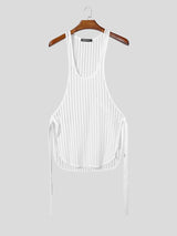 Men's Tie Design Striped Tank SKUL54643