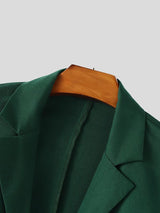 Men's Solid Color Loose Two Pieces Outfit SKUL40301