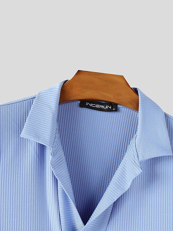 Mens Solid Color Textured Casual Tank SKUL09764