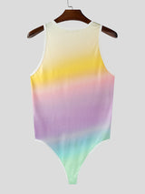 Men's Gradient Number Print Bodysuit SKUL18793