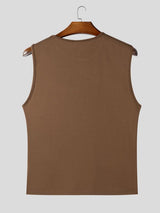 Men's Striped Patchwork Casual Tank SKUL58538