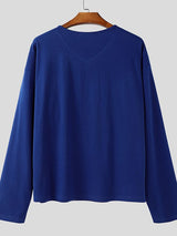 Men's Loose Lightweight Versatile Long Sleeve T-Shirt SKUL33030