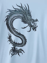 Men's Dragon Totem Print Short Sleeve T-Shirt SKUL23570