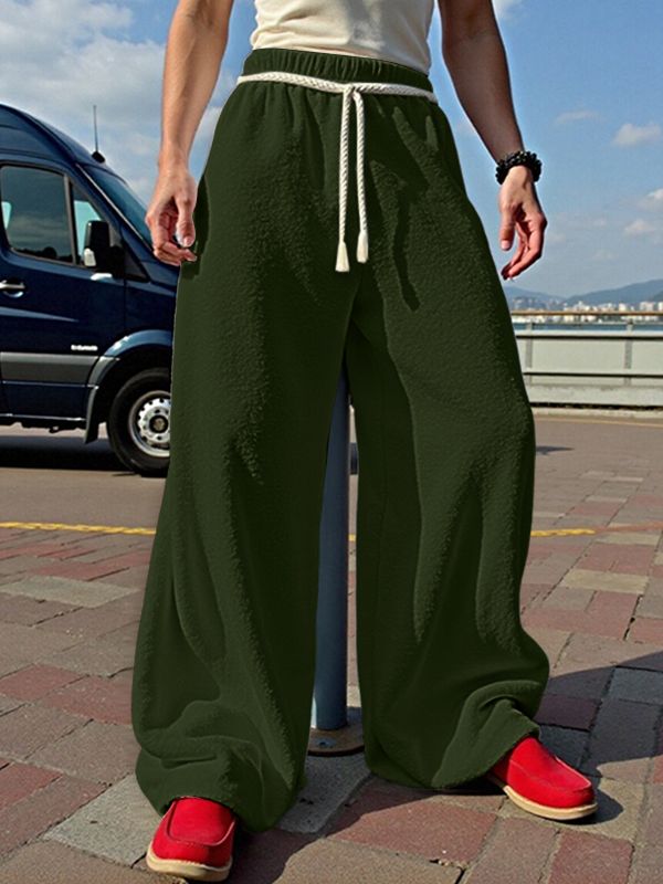 Men's Solid Color Textured Pant SKUL39016