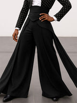 Men's Solid Layered Hem Casual High Waist Pant SKUL26071