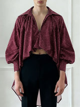 Men's Loose Fit Cropped Long Sleeve Shirt SKUL51987