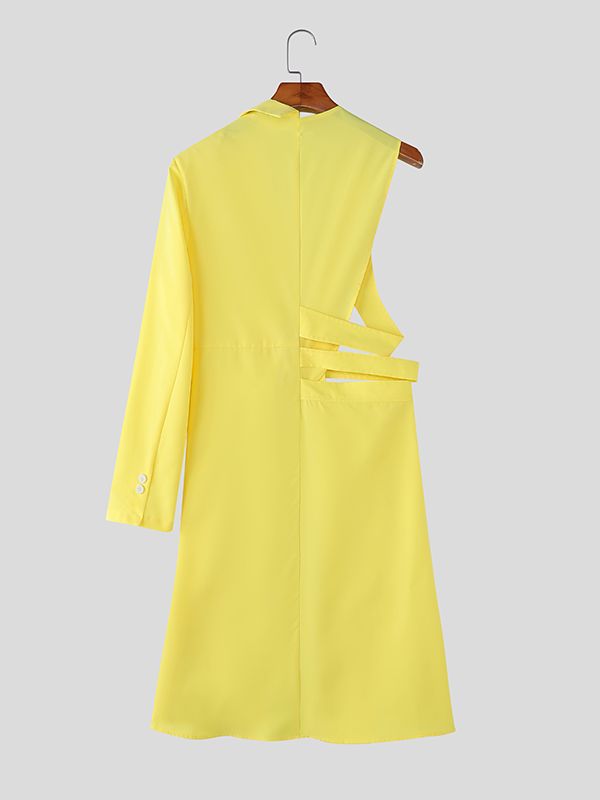 Men's Deconstructed One Shoulder Casual Blazer SKUL39005