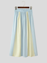 Men's Avant-Garde Tri-Color Block Flowing Palazzo Pant SKUL60084