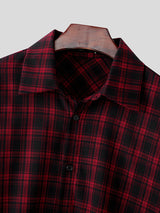 Men's Plaid Casual Long Sleeve Shirt SKUL25099