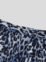 Men's Avant-Garde Leopard Pattern Clean Waistline Short SKUL63150