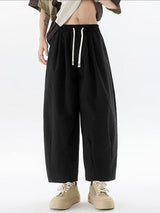 Mens Solid Color Wide-Leg Casual Pant SKUL19100