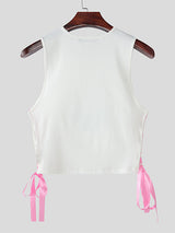 Men's Cartoon Print Cropped Tank SKUL20263