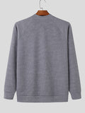 Mens Solid Zip Design Knit Pullover Sweater SKUK39943