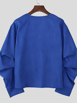 Men's Minimalist Cutout Long Sleeve Shirt SKUL45239