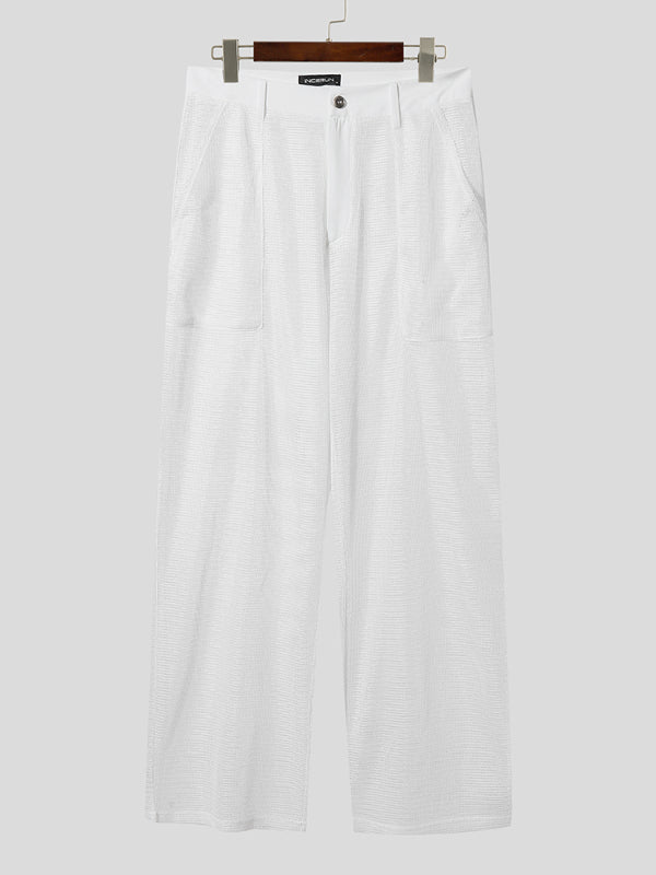 Men's Solid Color Sheer Mesh Casual Pant SKUL22240