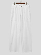 Men's Solid Color Sheer Mesh Casual Pant SKUL22240