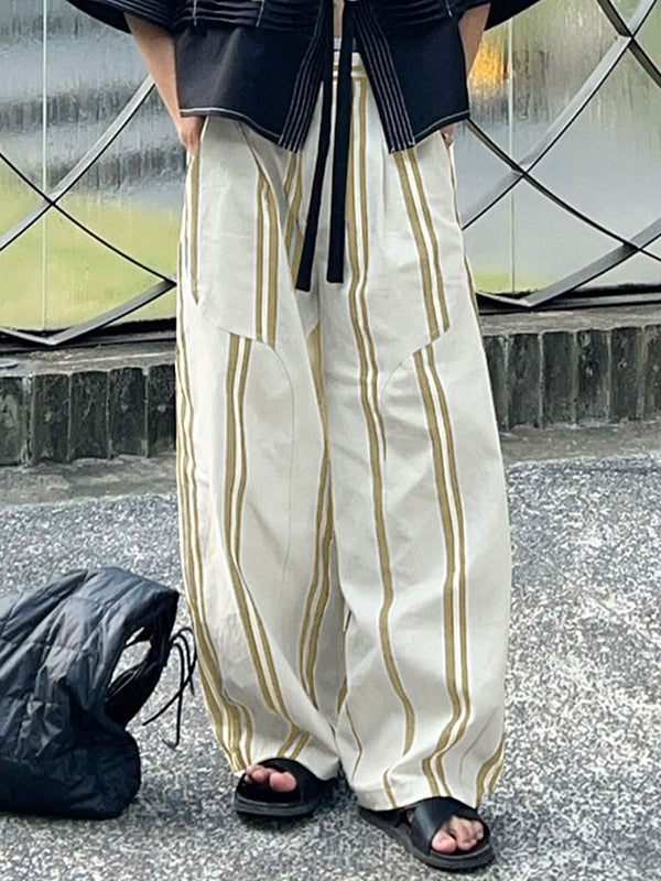 Mens Striped Colorblock Casual Pant SKUL09704