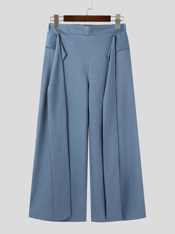 Men's Deconstructed Wide Leg High Waist Pant SKUL39791