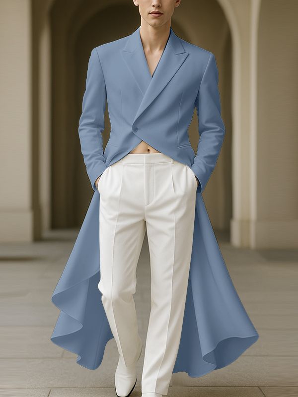 Men's Deconstructed Lightweight Long Sleeve Blazer SKUL32946