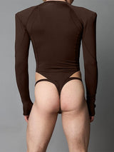 Men's Deconstructed Padded Shoulder Bodysuit SKUL31909