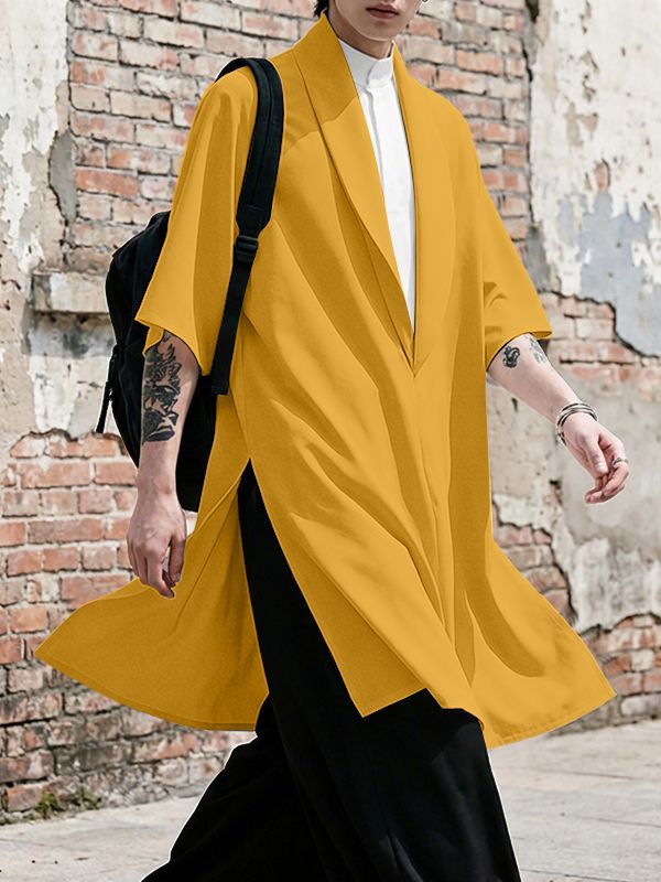 Men's Faux Two Piece Half Sleeve Shirt SKUL53188