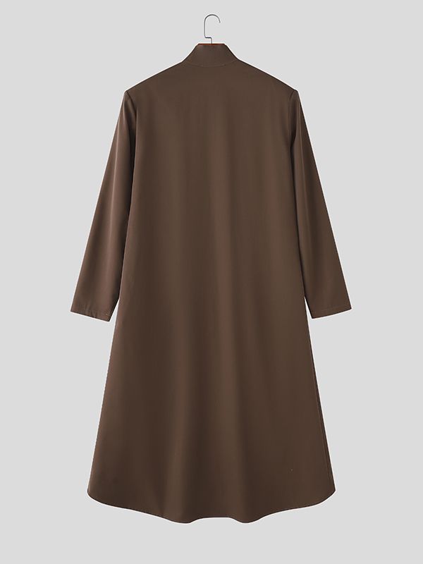 Men's Irregular Hem Long Sleeve Blazer SKUL40289