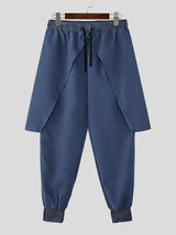 Men's Solid Color Deconstructed Layered Pant SKUL50082