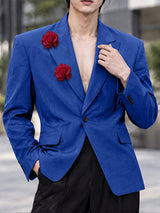 [Pre-order] Men's Avant-Garde Luxury Evening Gala Dual 3D Flower Single-Breasted Blazer SKUL86933