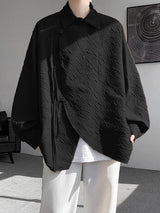 Men's Ribbon Texture Long Sleeve Shirt SKUL31941