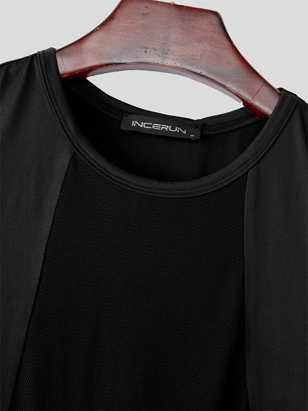 Mens Sheer Mesh Hooded Casual Tank SKUL19125