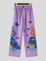 Men's Sheer Mesh Color Block Casual Pant SKUL20244