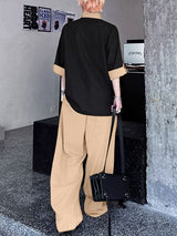 Men's Color Block Striped Two Pieces Outfit SKUL38098