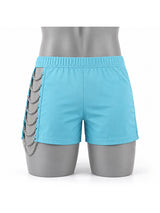 Men's Sexy Avant-Garde Side Cutout Multi-Layer Metal Chain Fitted Short SKUL72506