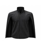 Men's High-Street Avant-Garde Deconstructed Cape Sleeve Stand-Collar Shirt SKUL73456